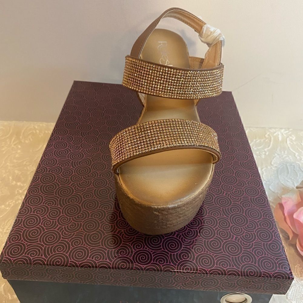 💥Refresh Rhinestone Embellished Wedge Sandals - Picture 11 of 12